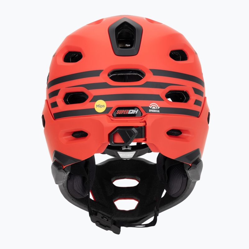 Bell casco bici FF Super DH MIPS Spherical fasthouse opaco lucido rosso/nero 4