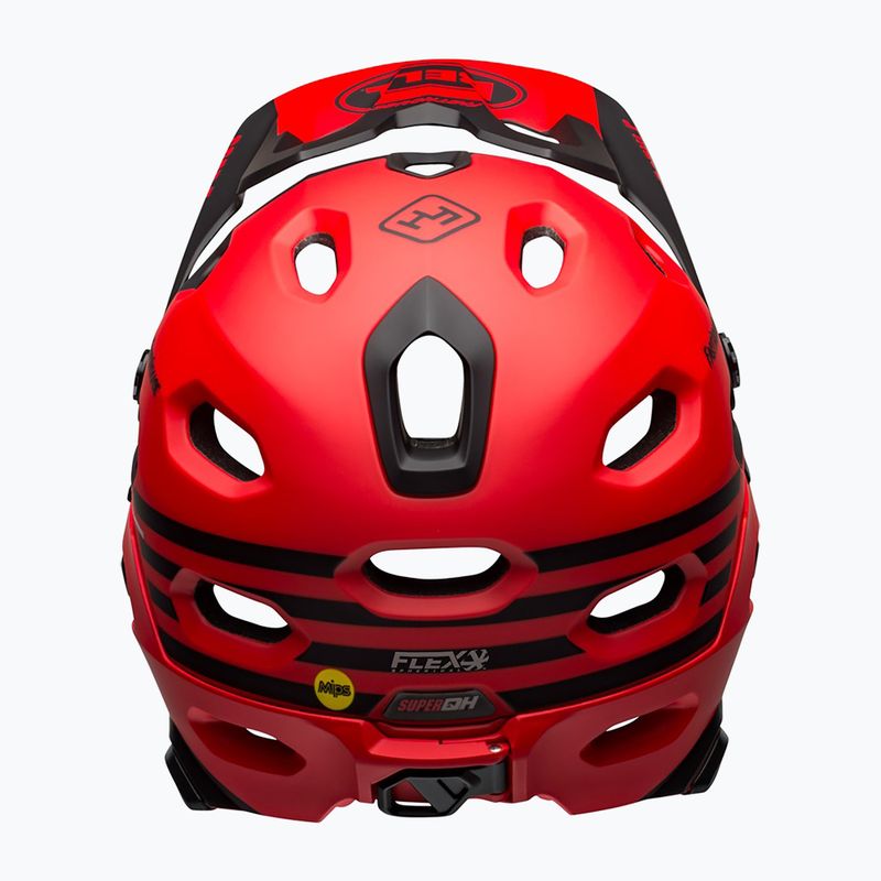 Bell casco bici FF Super DH MIPS Spherical fasthouse opaco lucido rosso/nero 4