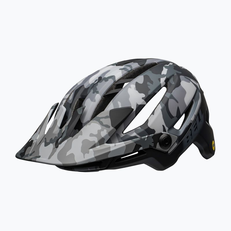 Casco da bici Bell Sixer Integrated MIPS nero lucido opaco/camoscio