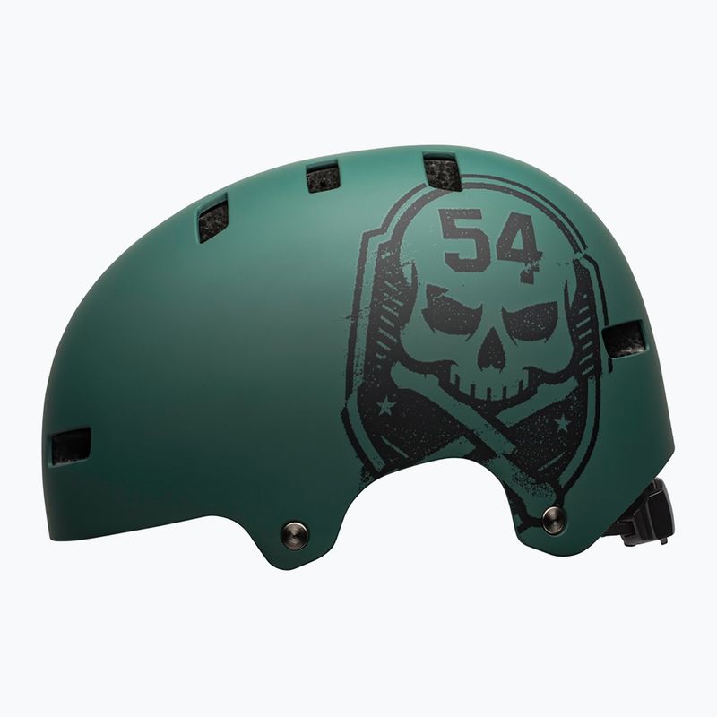 Casco da bici Bell Local verde nero/cranio 2