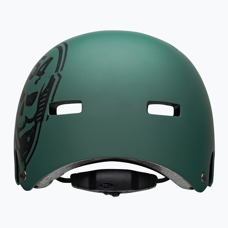 Casco da bici Bell Local verde nero/cranio 3