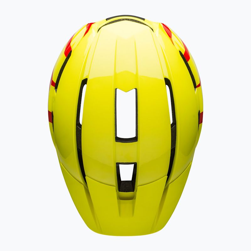 Casco da bici per bambini Bell Sidetrack II Jr lucido hi-viz/rosso 4