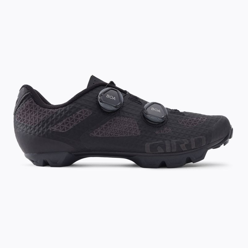 Scarpe da ciclismo MTB da uomo Giro Sector nero/ombra scura 2