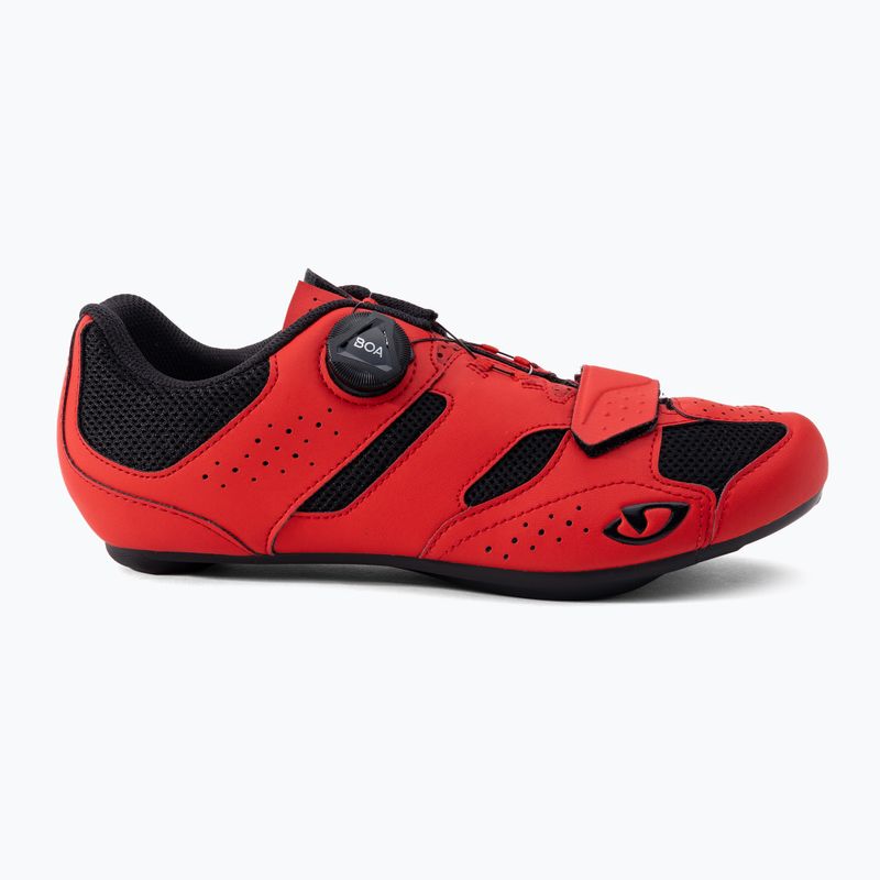 Scarpe da strada da uomo Giro Savix II rosso brillante 2