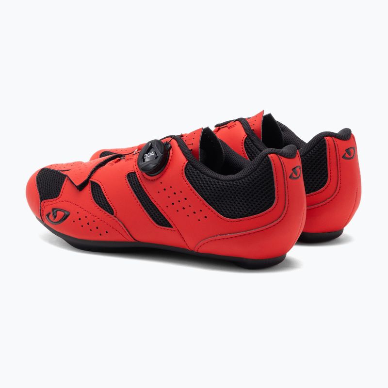 Scarpe da strada da uomo Giro Savix II rosso brillante 3