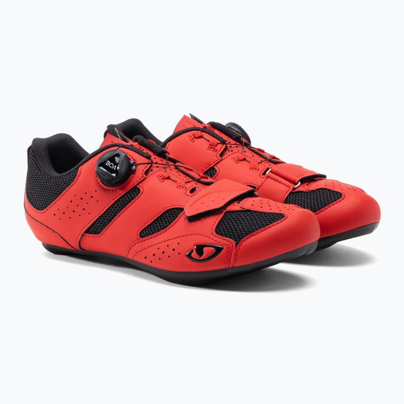 Scarpe da strada da uomo Giro Savix II rosso brillante 5