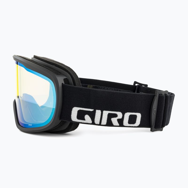 Giro Cruz nero wordmark/giallo boost occhiali da sci 4