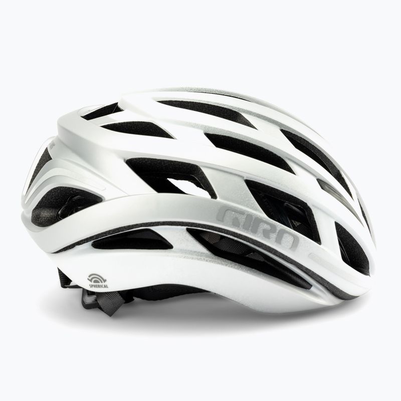 Casco da bici Giro Helios Spherical MIPS bianco opaco/argento sfumato 3