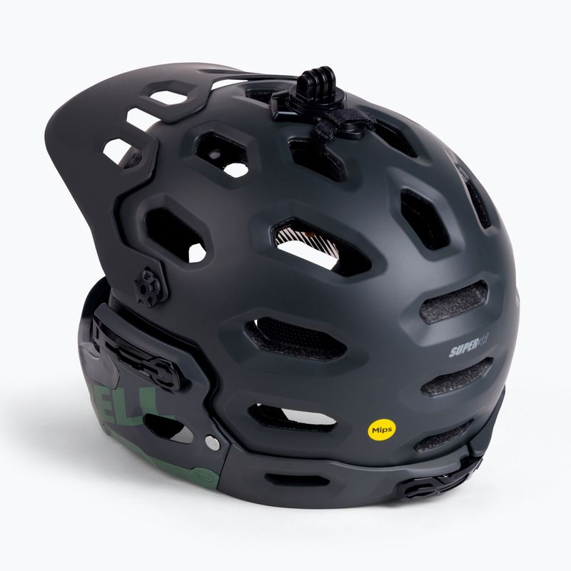 Casco da bici Bell Full Face Super 3R MIPS verde opaco 3