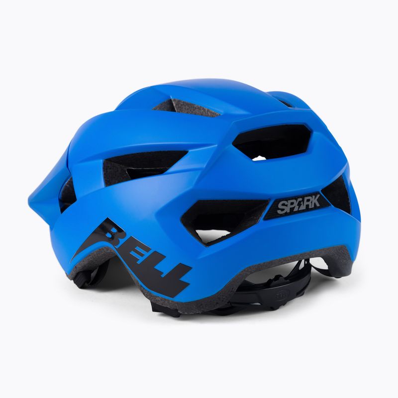 Casco da bici Bell Spark blu/nero lucido opaco 4