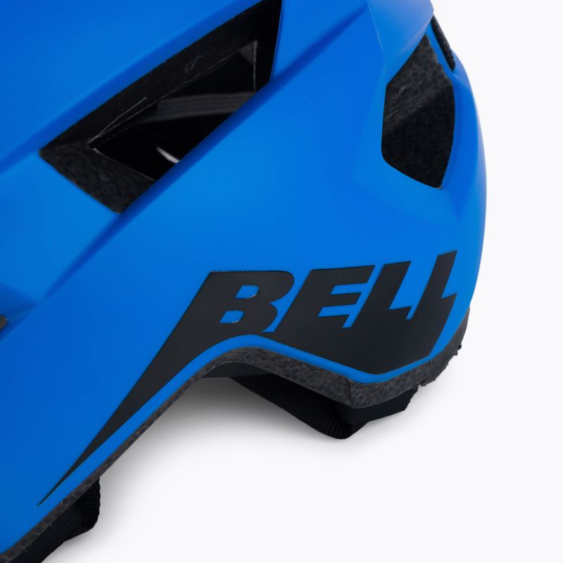 Casco da bici Bell Spark blu/nero lucido opaco 7