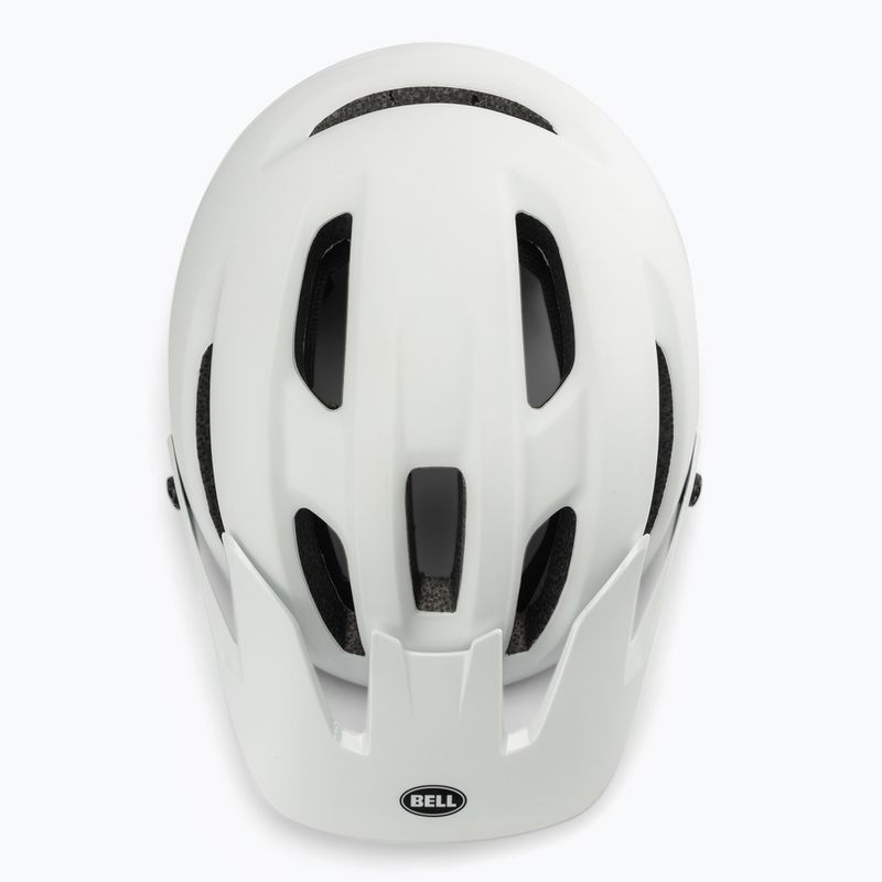 Casco da bici Bell 4Forty bianco lucido opaco nero 6