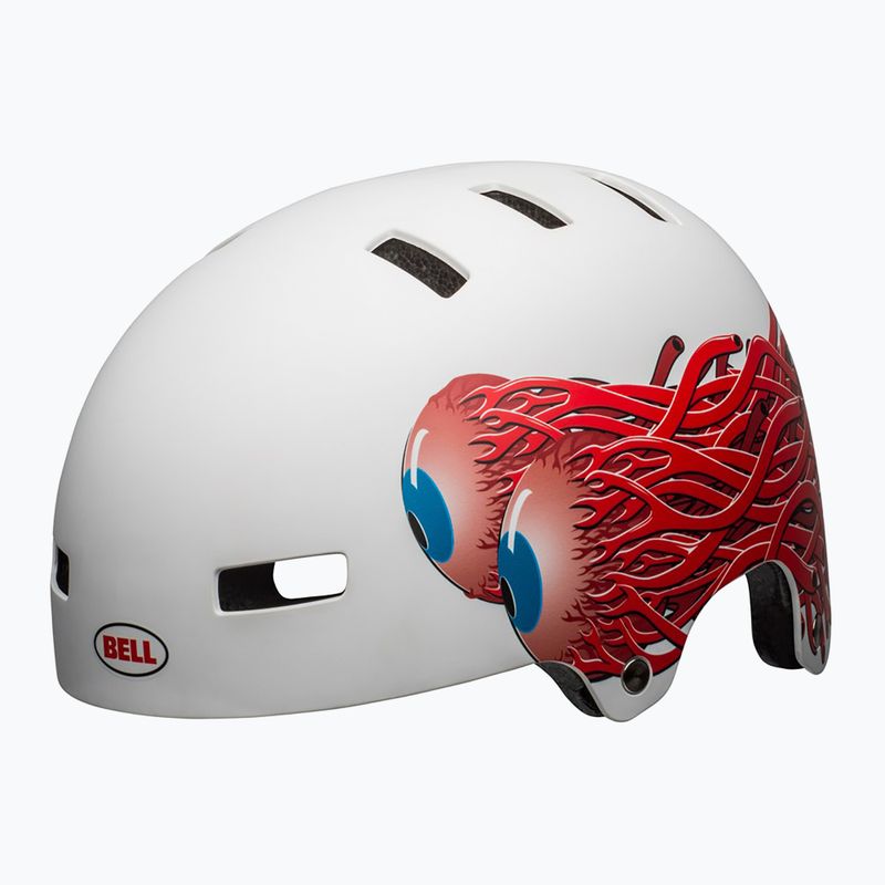 Casco da bici Bell Local bianco opaco/occhielli