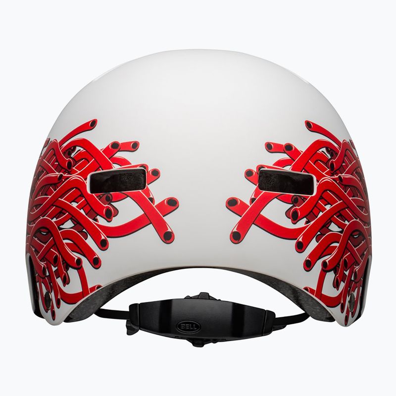 Casco da bici Bell Local bianco opaco/occhielli 4