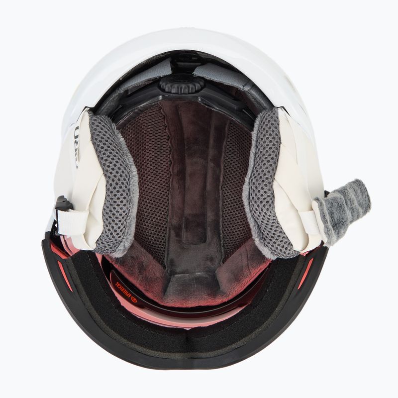 Giro Aria Spherical S2 casco da sci bianco opaco/vivid cooper 6