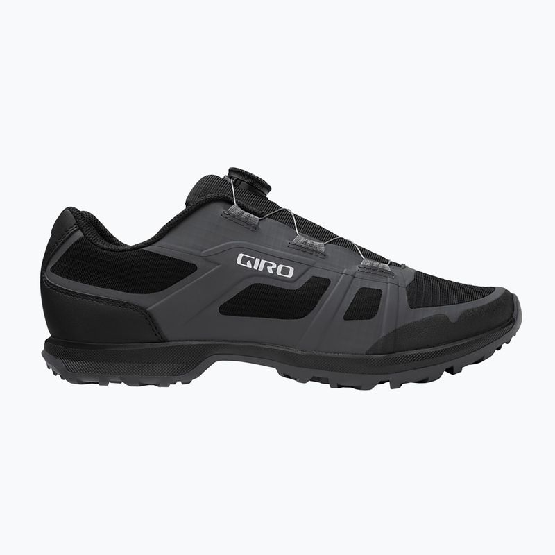 Scarpe da ciclismo MTB da uomo Giro Gauge Boa dark shadow/nero