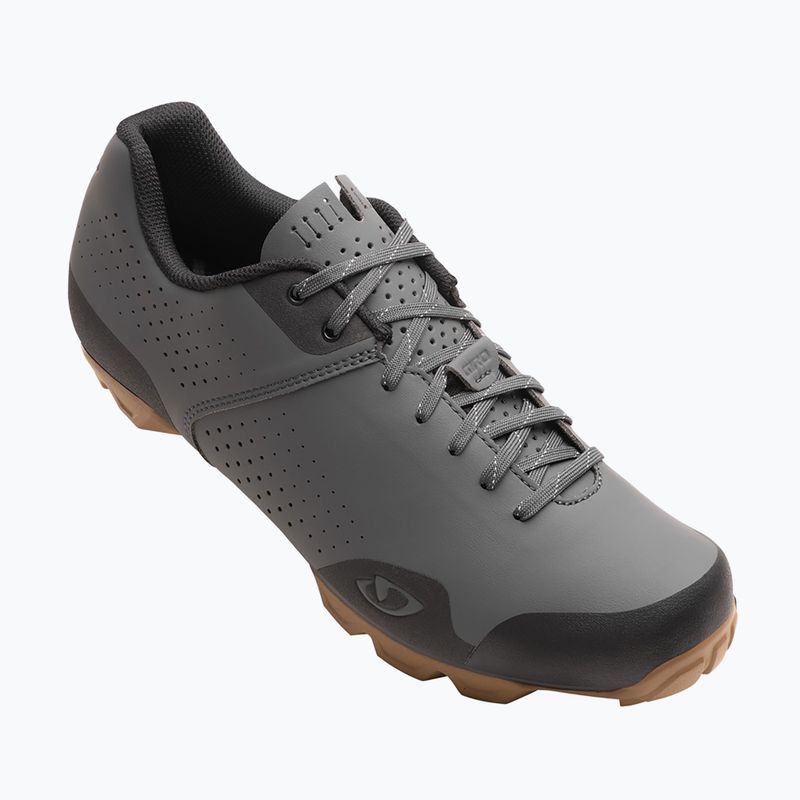 Scarpe da ciclismo MTB da uomo Giro Privateer Lace dark shadow gomma