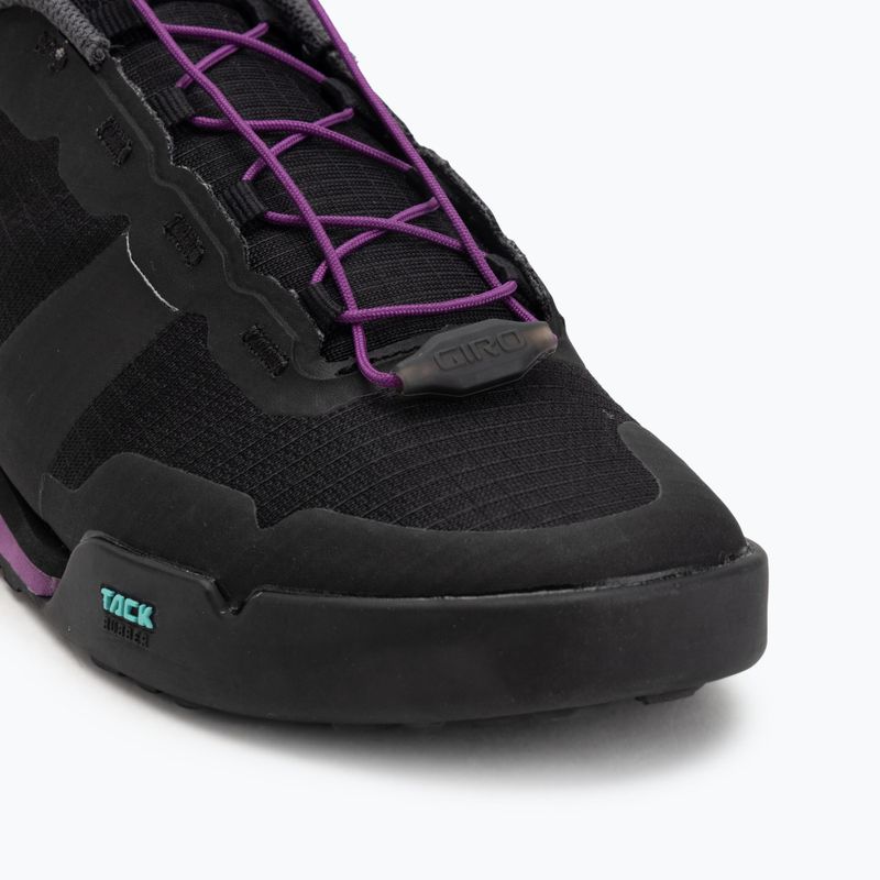 Scarpe da ciclismo con zeppa da donna Giro Tracker Fastlace nero/viola 7