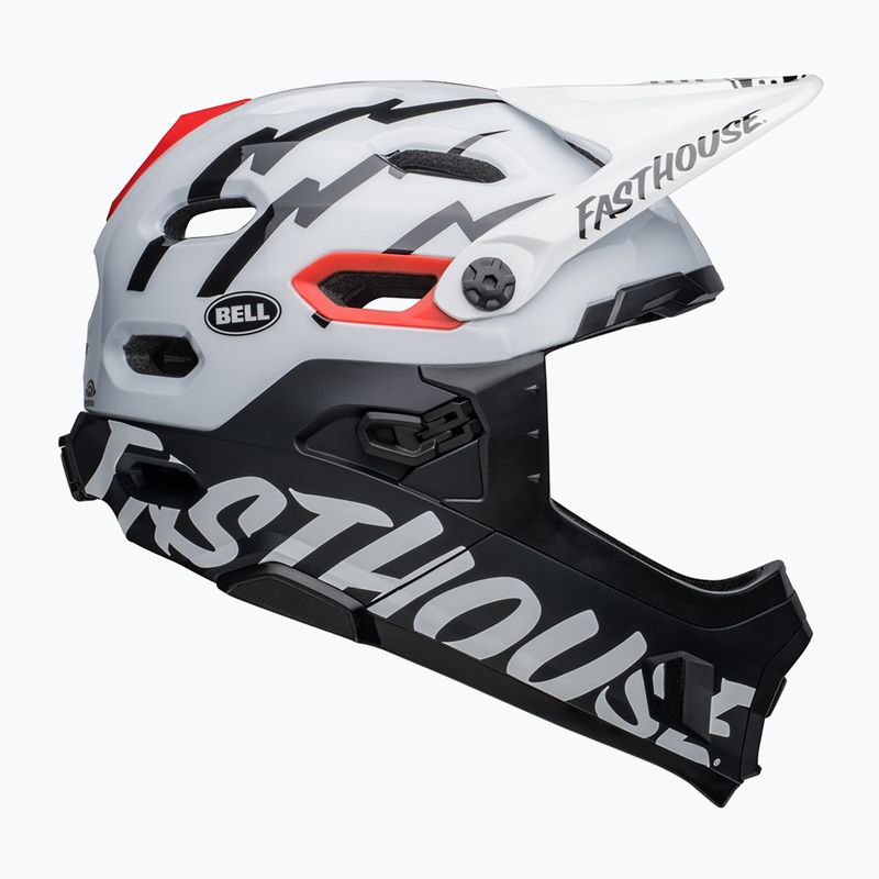 Casco bici Bell FF Super DH MIPS Spherical fasthouse opaco lucido nero/bianco 2