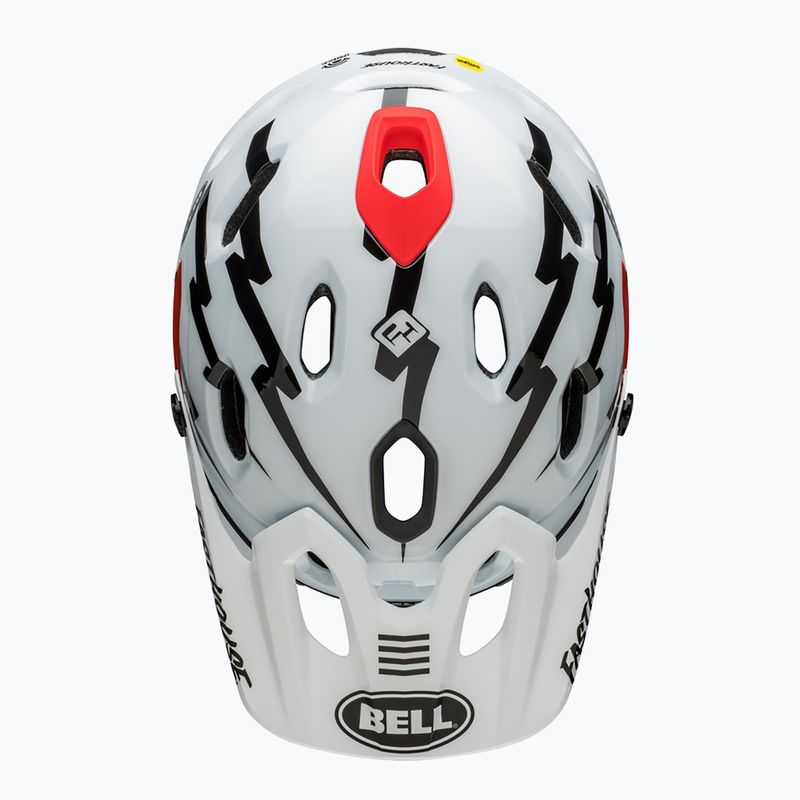 Casco bici Bell FF Super DH MIPS Spherical fasthouse opaco lucido nero/bianco 6