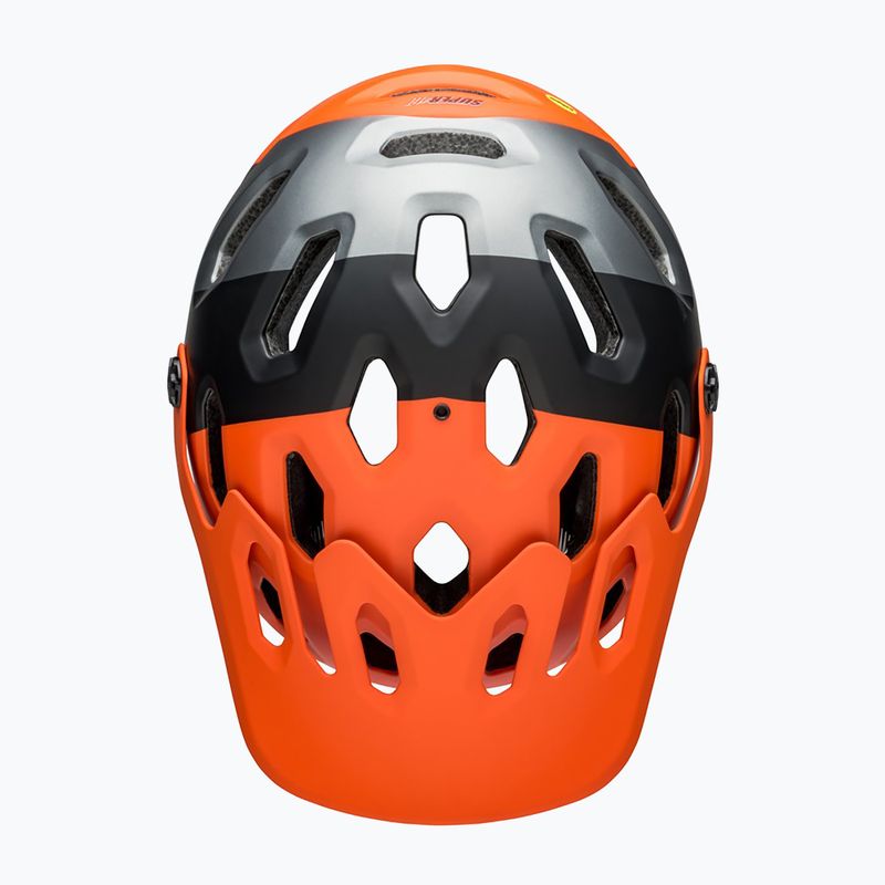 Casco da bici Bell Full Face Super 3R MIPS arancio opaco/nero 6