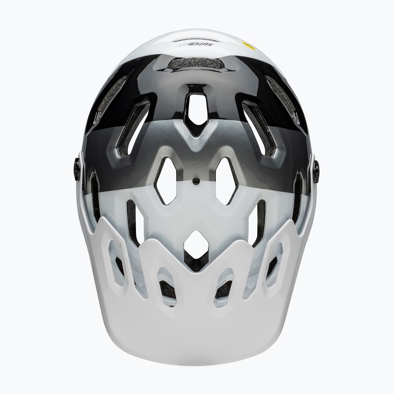 Casco da bici Bell Full Face Super 3R MIPS bianco/nero opaco 6