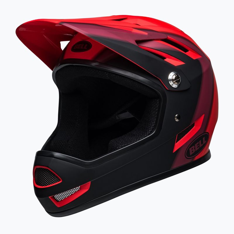 Casco da bici Bell Sanction rosso/nero opaco 2