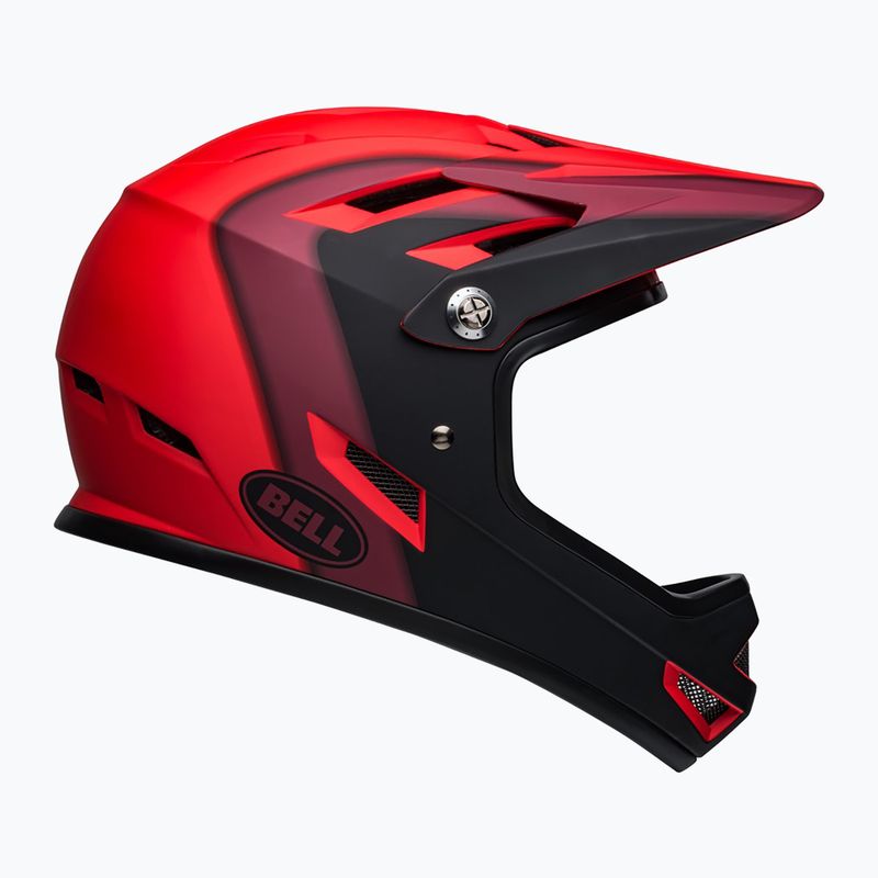 Casco da bici Bell Sanction rosso/nero opaco 3