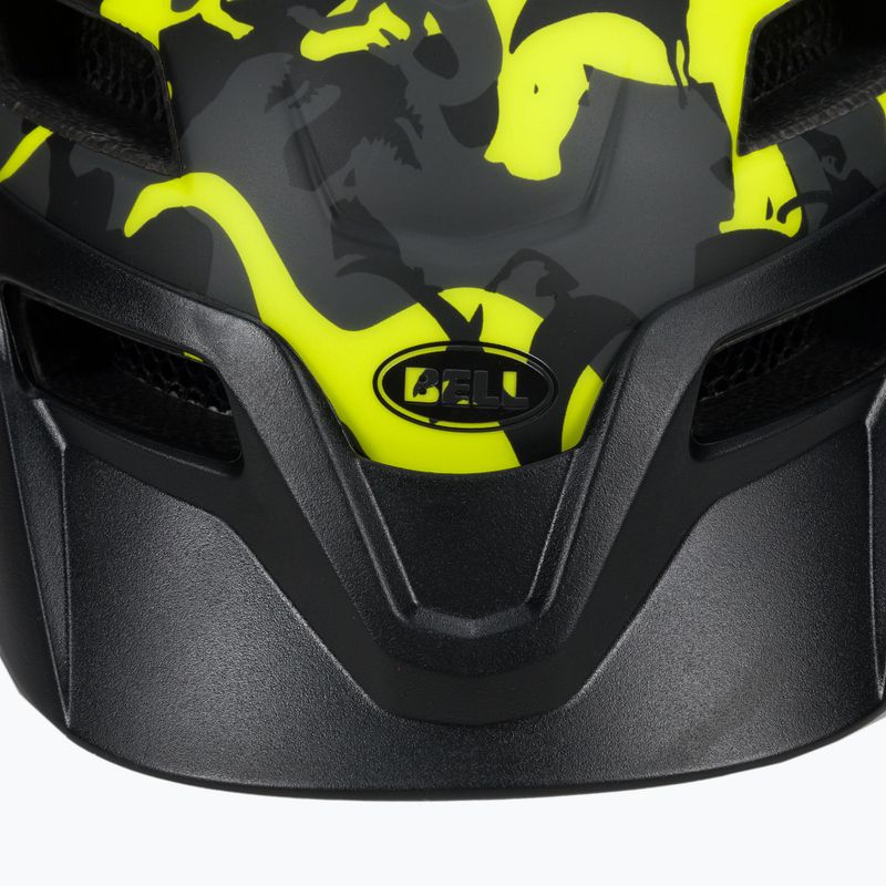 Casco da bici per bambini Bell Sidetrack nero opaco camosauro 7