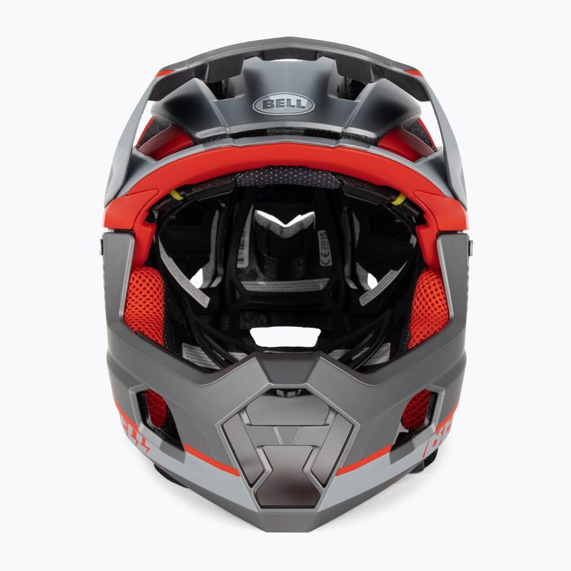 Casco da bici Bell FF Super Air R MIPS Spherical grigio opaco/rosso 2