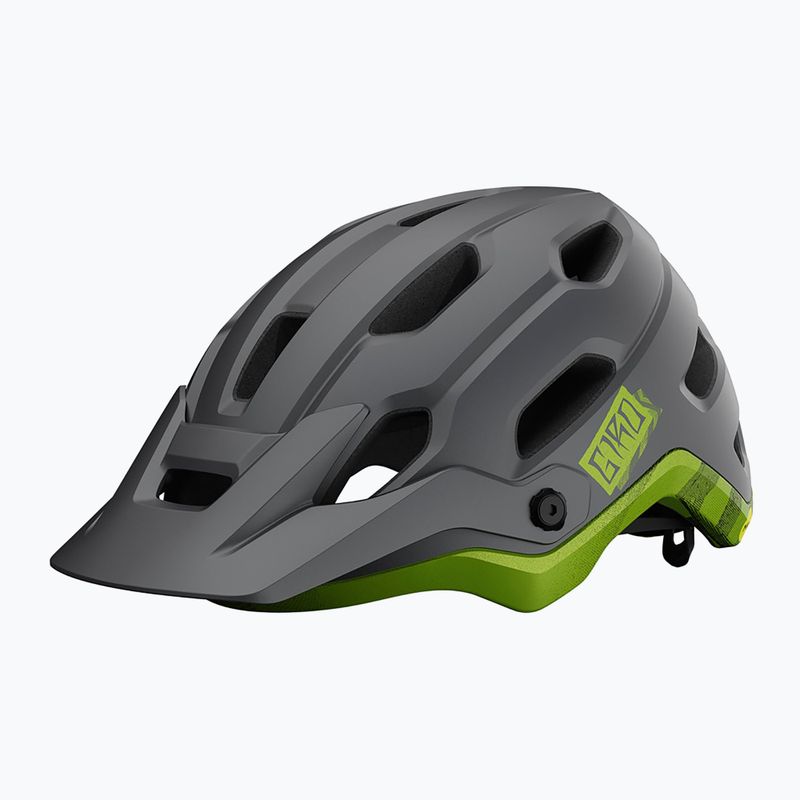 Casco da bici Giro Source Integrated MIPS nero metallizzato opaco/ano lime