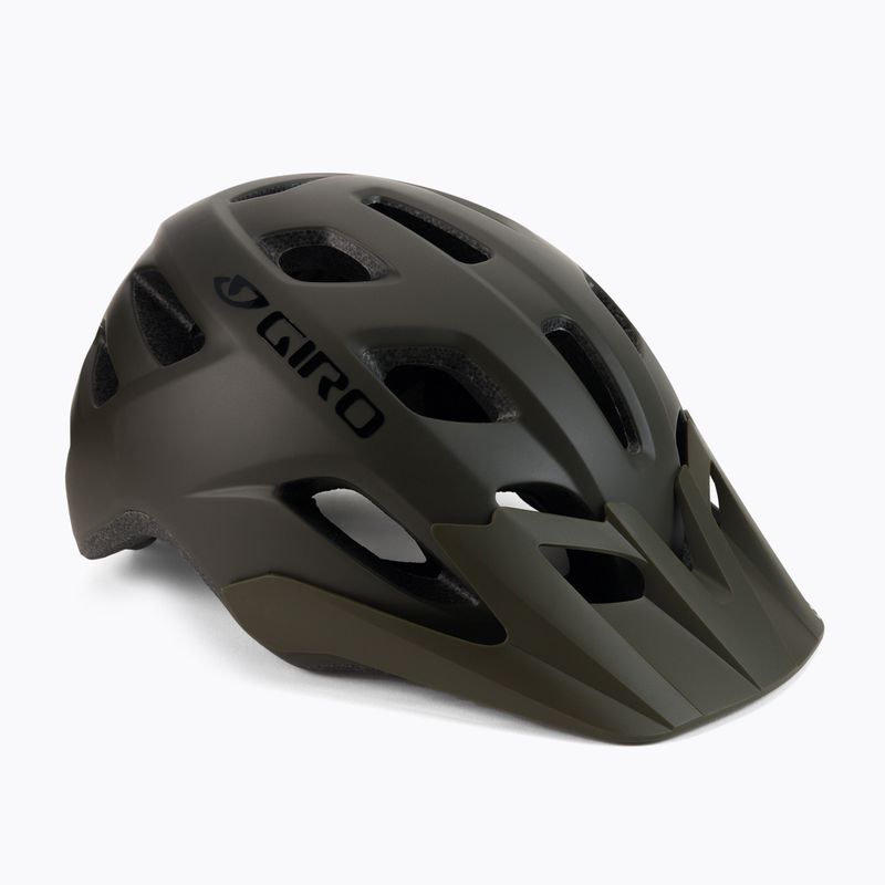 Casco bici Giro Fixture verde trail opaco