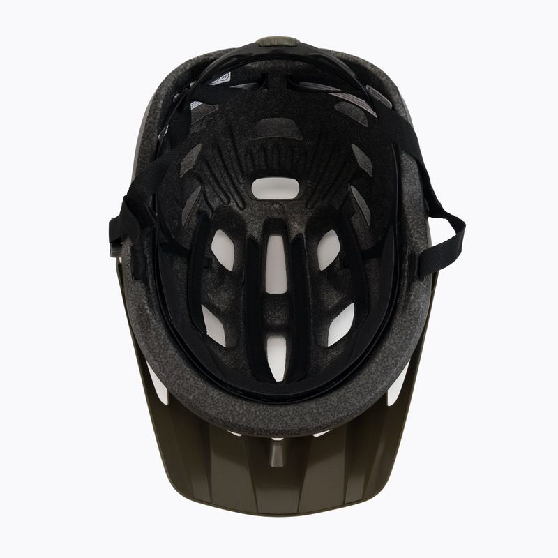 Casco bici Giro Fixture verde trail opaco 5