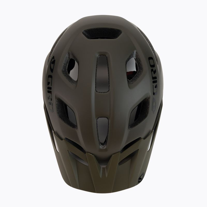 Casco bici Giro Fixture verde trail opaco 6