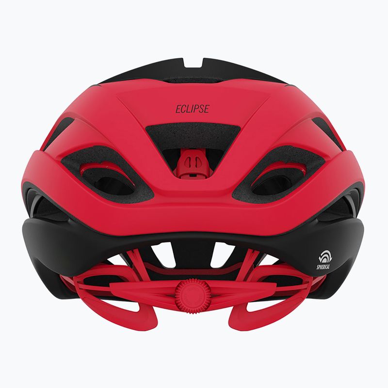 Giro Eclipse MIPS Spherical casco da bicicletta nero opaco/bianco/rosso 3