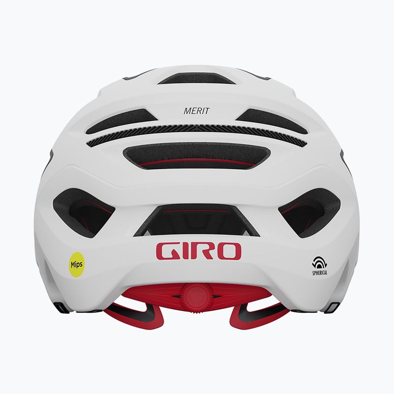 Casco da bicicletta Giro Merit Spherical MIPS bianco/nero opaco 4