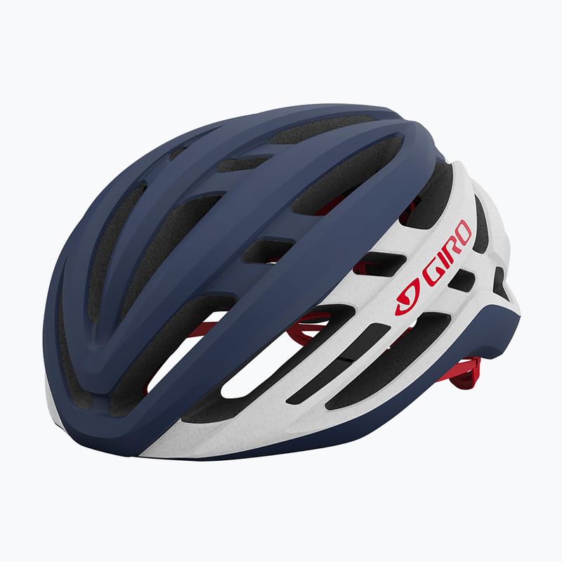 Casco da bicicletta Giro Agilis opaco mezzanotte/bianco/rosso 7