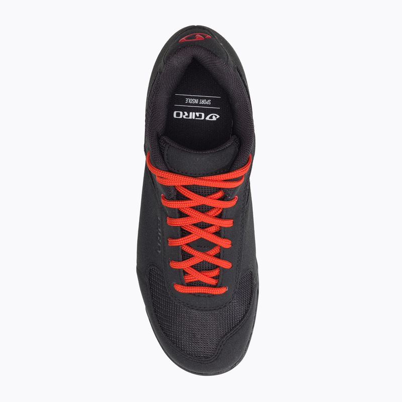 Scarpe da ciclismo MTB da uomo Giro Rumble VR nero/rosso brillante 6