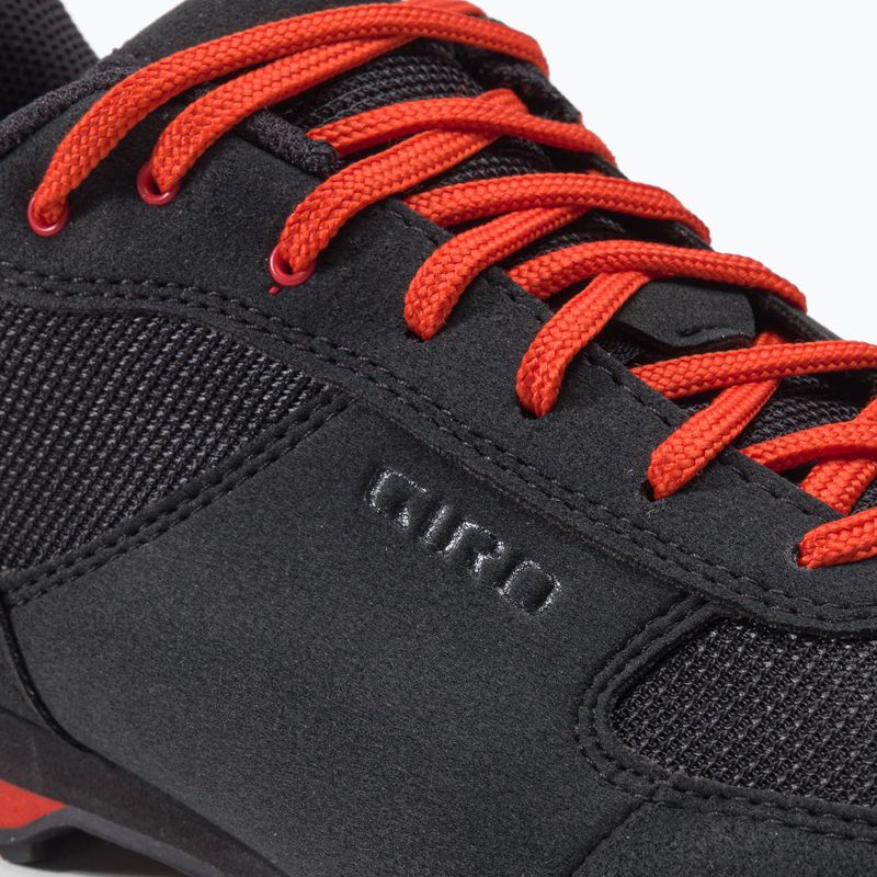 Scarpe da ciclismo MTB da uomo Giro Rumble VR nero/rosso brillante 8