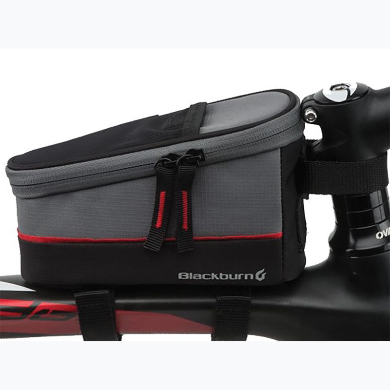 Blackburn Local Top Tube 0,55 l nero/grigio scuro borsa da bici per telaio 2
