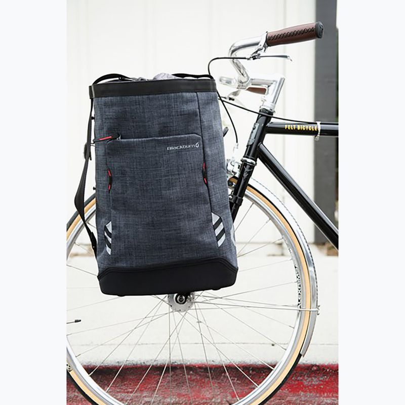 Borsa per portapacchi da bici Blackburn Central Shopper's 23 l nero 4