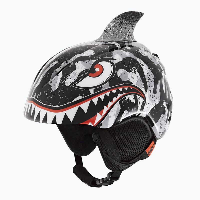 Casco da sci Giro Launch Plus per bambini nero/grigio squalo tigre
