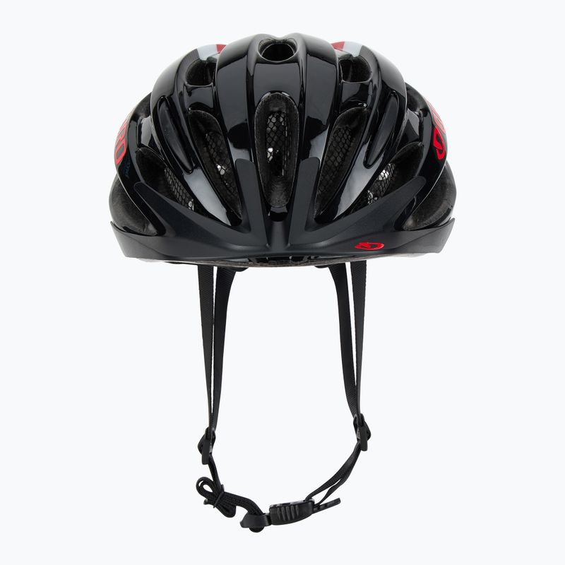 Casco da bicicletta Giro Revel nero rosso brillante 2