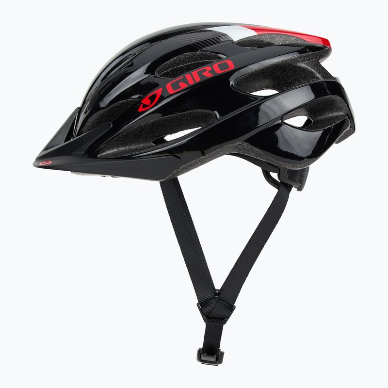 Casco da bicicletta Giro Revel nero rosso brillante 4