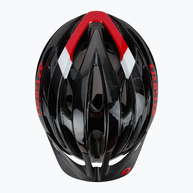 Casco da bicicletta Giro Revel nero rosso brillante 5