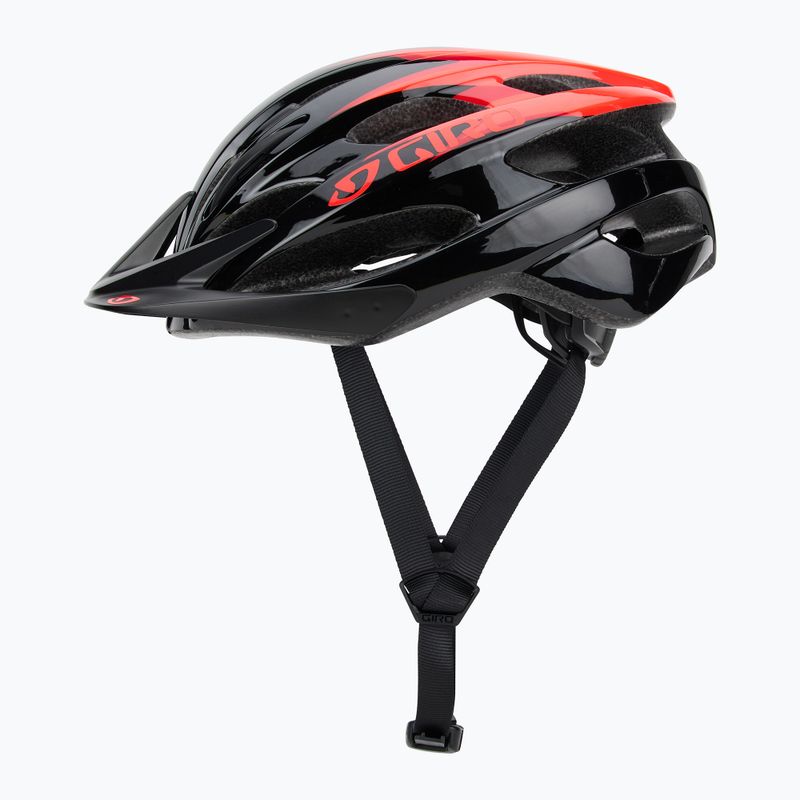 Casco da bici per bambini Giro Raze nero opaco vermiglio 5