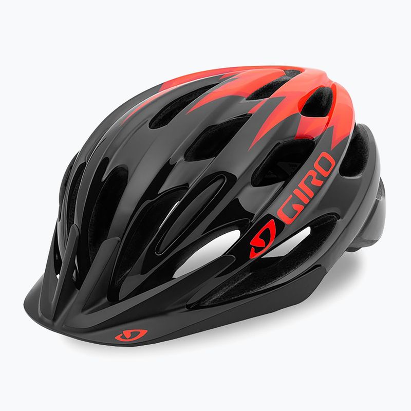 Casco da bici per bambini Giro Raze nero opaco vermiglio