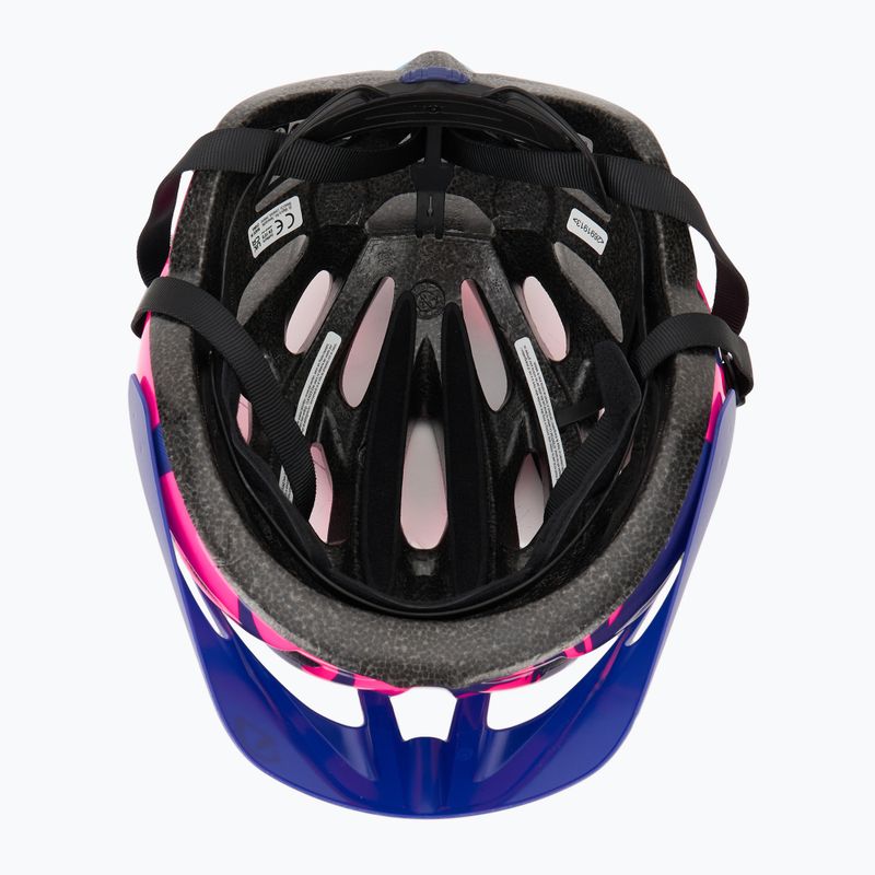 Casco da bici Giro Raze per bambini, fiori blu bacca 5