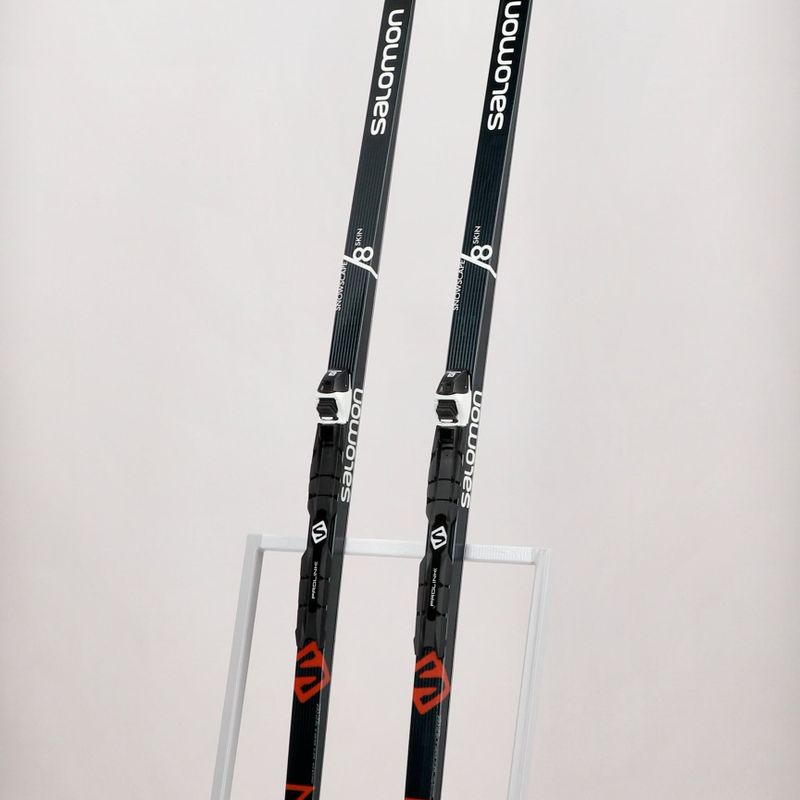 Sci da fondo Salomon Snowscape 8 Skin + attacchi Prolink Auto nero/rosso 11