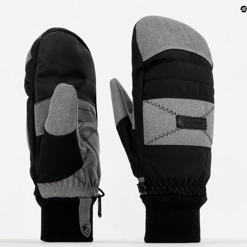 Guanto da sci da uomo ZIENER Gendon AS Mitten nero 801089 8